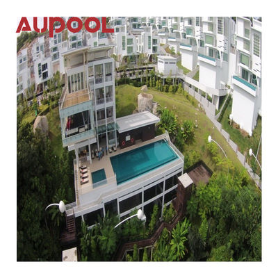 Hoja de acrílico de color claro Spa de natación Jacuzzi Piscinas infinitas para piscina de contenedores al aire libre