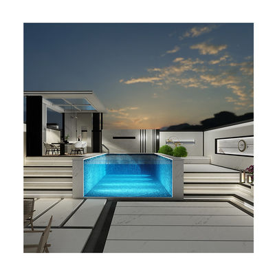 Panel de acrílico súper transparente exterior piscina de ventana para lujosas villas piscina de vidrio