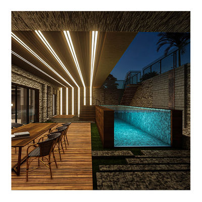 Acrílico Lucita sobre el suelo Contenedor modular Piscina con diseño de ventana de pared transparente