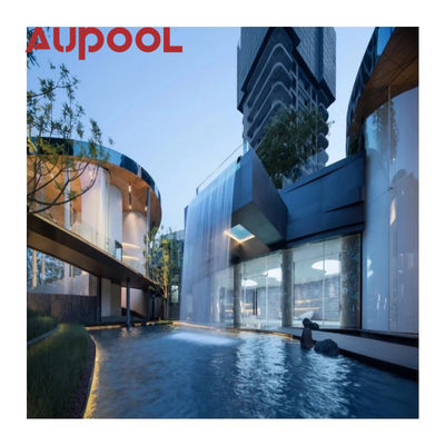 Panel acrílico fundido de espesor de 30 mm-950 mm para piscina al aire libre Cascada de cascada