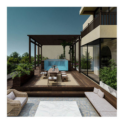 Principio de la cinta de correr modular al aire libre Contenedor Piscina con temperatura constante