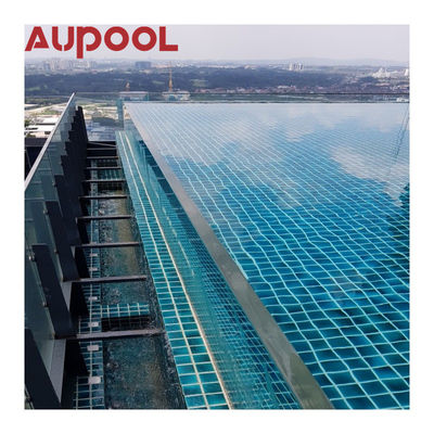Panel acrílico fundido de espesor de 30 mm-950 mm para piscina al aire libre Cascada de cascada