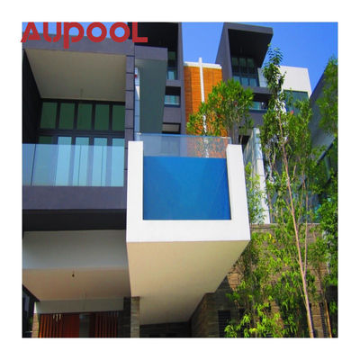 Moderno diseño piscina acrílica piscinas al aire libre 100% Lucite PMMA importado rango de grosor