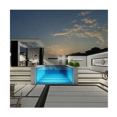 Paneles acrílicos UV con alta transmisión de luz de 100 mm de espesor para piscinas personalizadas