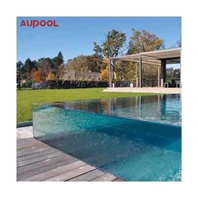 Custom Easy To Install Piscina con ventana acrílica y madera de plástico de color de tablero