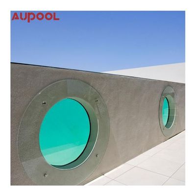 Cuadro prefabricado de acero Cuadro de metal montado Piscina con filtro de arena y acrílico transparente