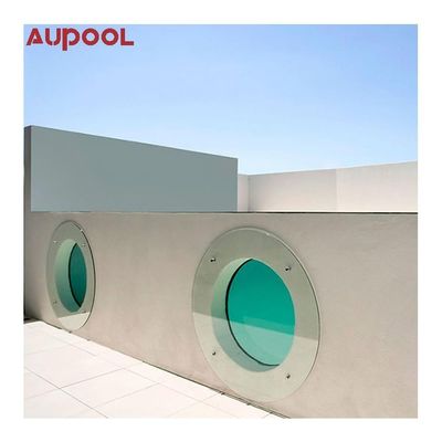 Cuadro prefabricado de acero Cuadro de metal montado Piscina con filtro de arena y acrílico transparente