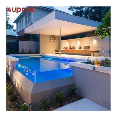 Piscina integrada prefabricada de acrílico de lucita a medida para residencia privada