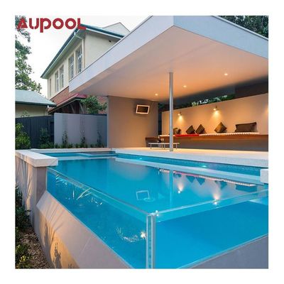 Piscina integrada prefabricada de acrílico de lucita a medida para residencia privada