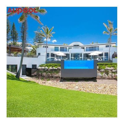 Piscina integrada prefabricada de acrílico de lucita a medida para residencia privada