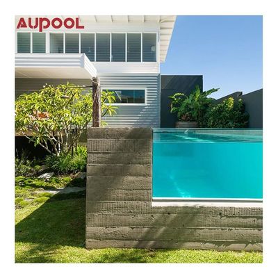 Piscina de fibra de vidrio rectangular de transporte marítimo prefabricada