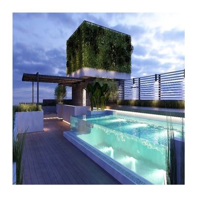 Panel de vidrio plexi PMMA sin fin para piscina acrílica transparente grande 0.32 FT