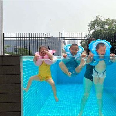 Piscina de acrílico exterior con fácil instalación y estructura de acero inoxidable