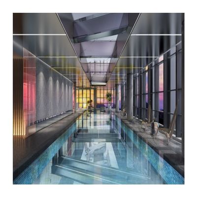Panel de vidrio plexi PMMA sin fin para piscina acrílica transparente grande 0.32 FT