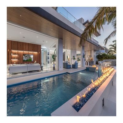 Piscina exterior de acrílico transparente con diseño de estilo en venta
