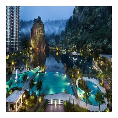 Piscina exterior de acrílico transparente con diseño de estilo en venta