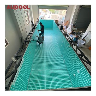 Servicio de corte Estructura de acero Piscina prefabricada con ventana acrílica de 100 mm de AUPOOL OEM