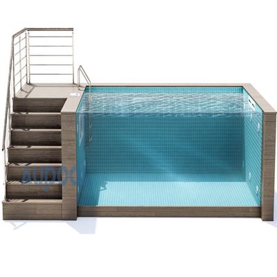 Exercicio Residencial Personalizado por encima del suelo Piscina de fibra de vidrio Personalizada Densidad 1.2g/cm3