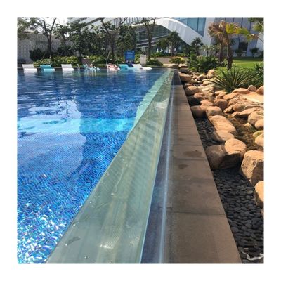 Paneles de vidrio acrílico transparente de 50 mm de espesor para piscinas Densidad 1,20 g/cm3 y duradero