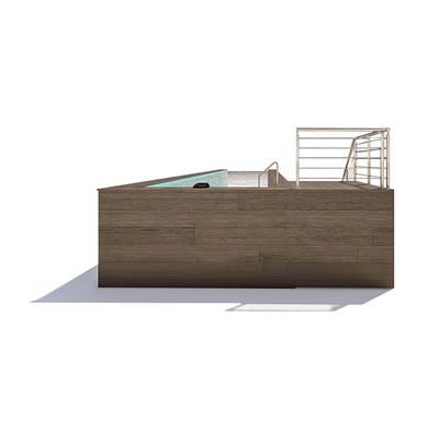 Densidad 1.2g/cm3 Piscina prefabricada para villa y casa de playa Casa de jardín