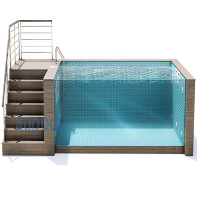 Piscina de jardín prefabricada de acrílico para piscinas de fibra de vidrio de villas