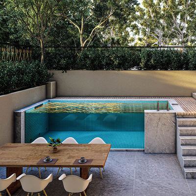 Piscina de jardín prefabricada de acrílico para piscinas de fibra de vidrio de villas