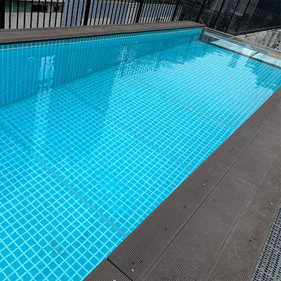 Alta transmisión de luz de color personalizado Piscina acrílica prefabricada con ventana de panel transparente