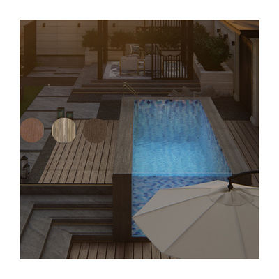 Piscinas prefabricadas Ventana de pared de paneles de vidrio no amarillentos para piscina de patio trasero grande