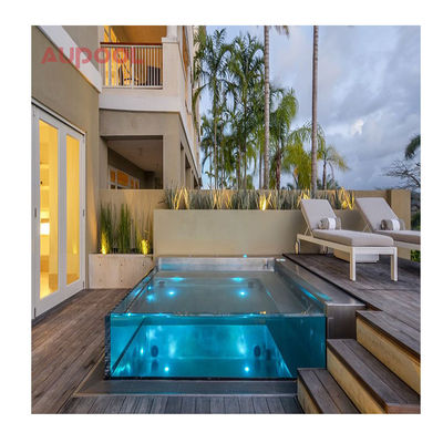 Piscina de acrílico La solución perfecta para piscinas inflables Panel de acrílico fundido