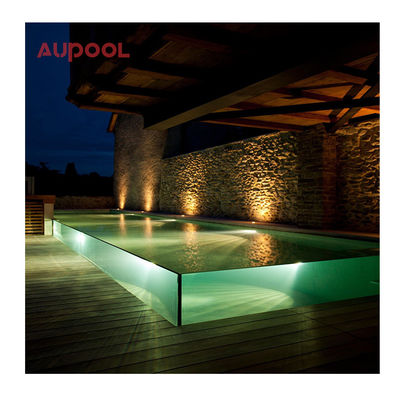 Tabla de piscina acrílica de vidrio transparente ecológica personalizada para una función duradera