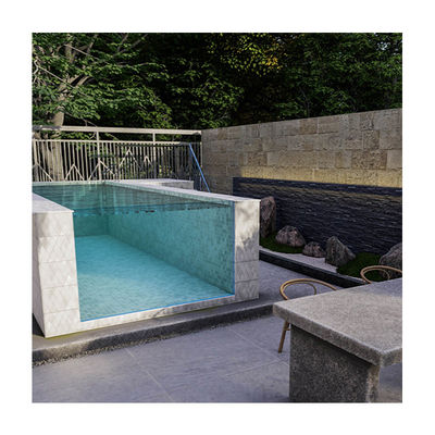 Instalación fácil Piscina prefabricada de acrílico plexiglás con ventaja de montaje rápido