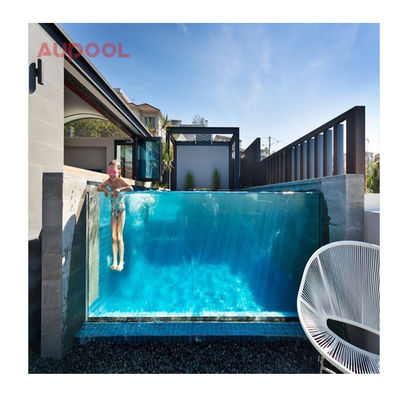 7.8M Rectángulo Gran Familia Fibra de Vidrio Spa Exterior Infinity Fibra de Vidrio Piscina