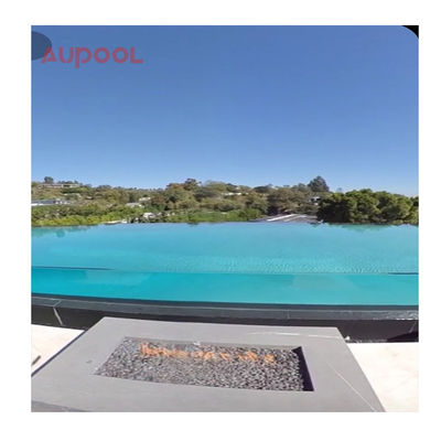 7.8M Rectángulo Gran Familia Fibra de Vidrio Spa Exterior Infinity Fibra de Vidrio Piscina