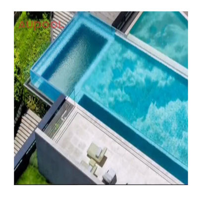 7.8M Rectángulo Gran Familia Fibra de Vidrio Spa Exterior Infinity Fibra de Vidrio Piscina