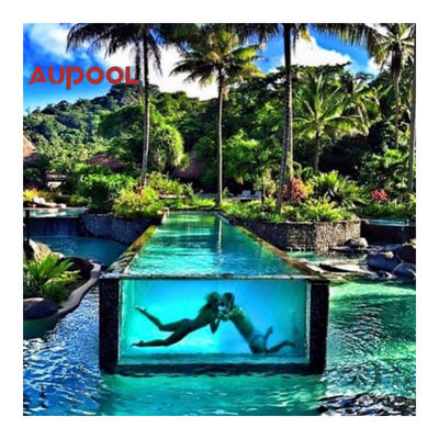 AUPOOL PMMA Lámina de vidrio de lucita para piscina acrílica Panel de vidrio plexi transparente