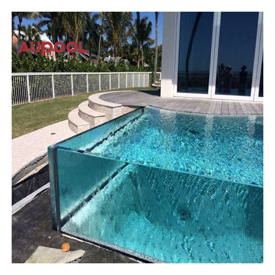 AUPOOL PMMA Lámina de vidrio de lucita para piscina acrílica Panel de vidrio plexi transparente