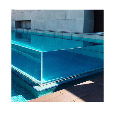 Piscina exterior de acrílico transparente de fibra de vidrio Pequeño patio trasero Paneles subterráneos Hoja