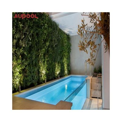 Fácil de instalar piscina de contenedores interminables Spa de natación con material de ventana acrílica PMMA Lucite