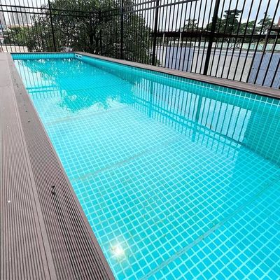 Fácil de instalar piscina de contenedores interminables Spa de natación con material de ventana acrílica PMMA Lucite