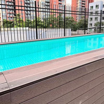 Fácil de instalar piscina de contenedores interminables Spa de natación con material de ventana acrílica PMMA Lucite