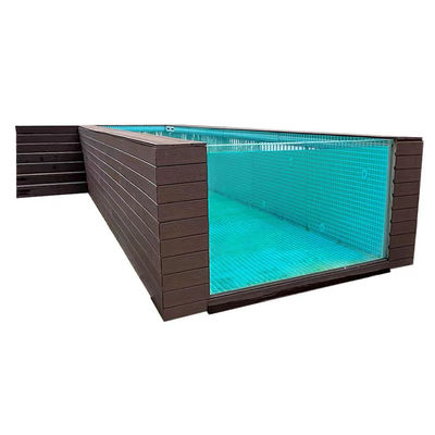 Piscinas Piscinas exteriores con marco metálico de fibra de vidrio Piscina subterránea con material acrílico