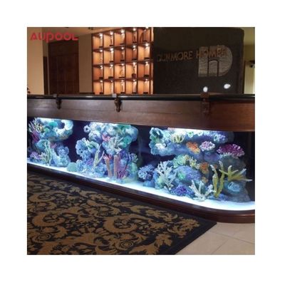 Alta dureza superficial Acrílico de piscina exterior con vidrio Perspex súper grueso