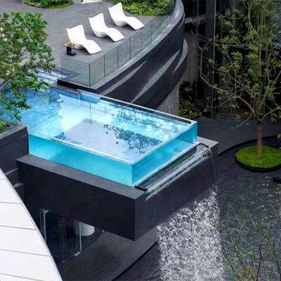 Panel acrílico Densidad 1,2 g/cm3 Cascata Piscina Fuentes Piscinas Cascadas Tiempo de entrega 10 días laborables