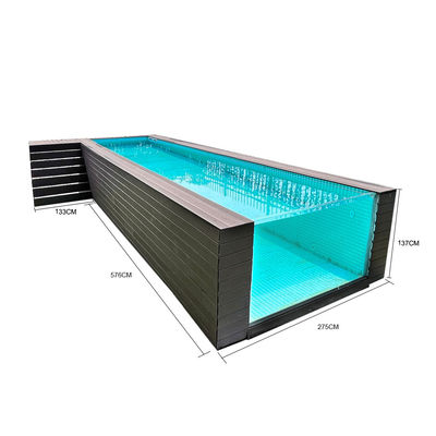 1.2g/cm3 Densidad Panel acrílico transparente Piscina ideal para piscinas de gran tamaño