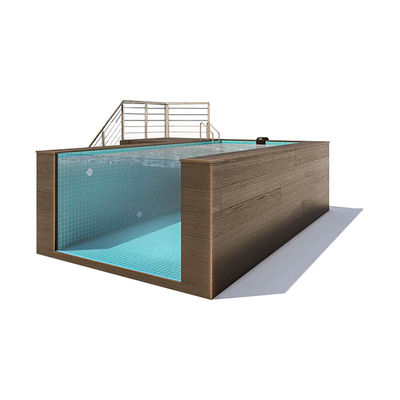 Ventana de piscina clara en el suelo piscina de plástico para diseño de piscina a medida en el patio trasero