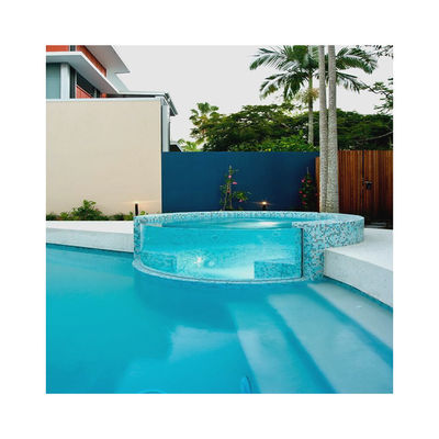Alta transmisión de luz Villa Piscina de diseño moderno Piscina al aire libre Diafaneidad 93%