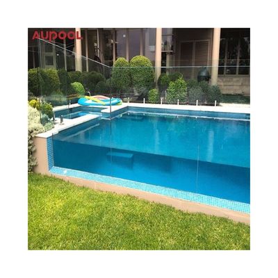 Puerta corredera de cristal de la piscina de moldeado acrílico con panel transparente helado