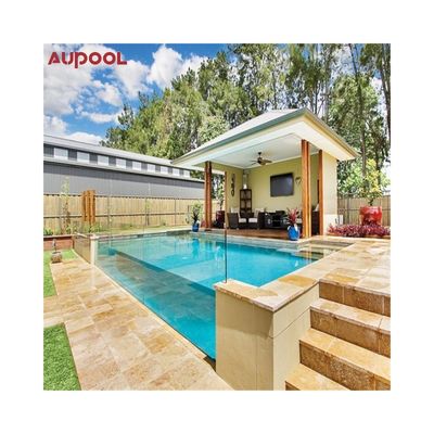Puerta corredera de cristal de la piscina de moldeado acrílico con panel transparente helado