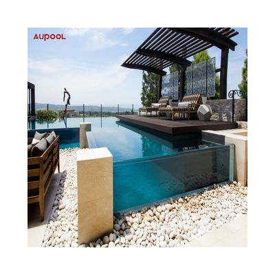 Puerta corredera de cristal de la piscina de moldeado acrílico con panel transparente helado