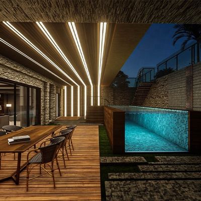 Piscina sin fin Contenedor de envío Piscina con piscina rectangular de fibra de vidrio y spa